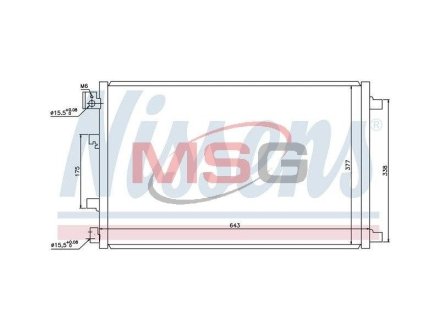 Радіатор кондиціонера First Fit NISSENS 940038