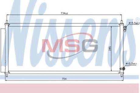 Конденсер кондиционера NISSENS 940051