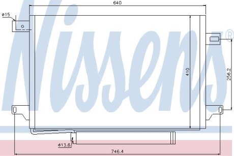 Радіатор кондиціонера NISSENS 940054