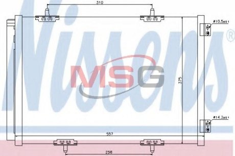 Радиатор кондиционера NISSENS 940055