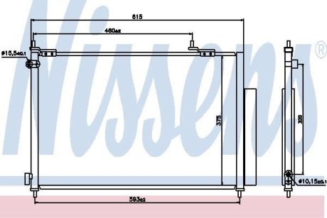 Радиатор кондиционера NISSENS 940062