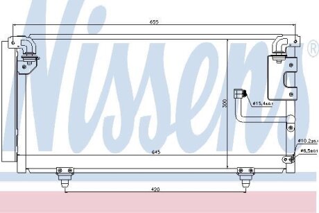Радіатор кондиціонера NISSENS 940091