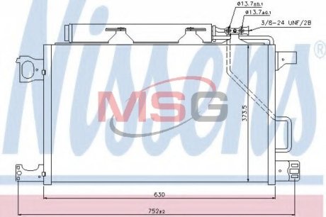 Конденсер кондиционера NISSENS 940100