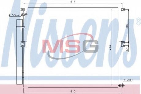 Конденсер кондиционера NISSENS 940106