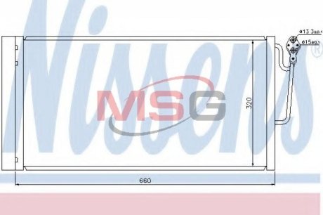 Конденсер кондиционера NISSENS 940118