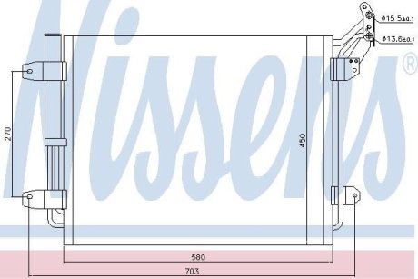 Конденсер кондиціонера NISSENS 940138