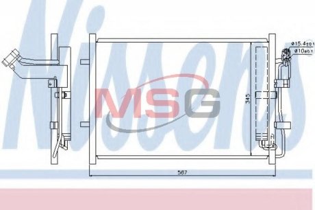 Радиатор кондиционера First Fit NISSENS 940148