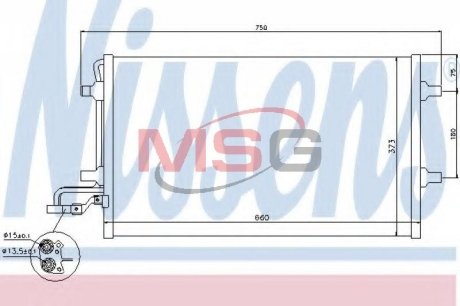 Конденсер кондиционера NISSENS 940154