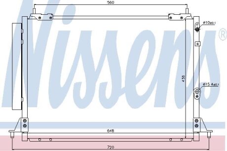Радіатор кондиціонера NISSENS 940188