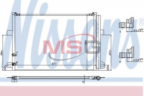 Радиатор кондиционера NISSENS 940225