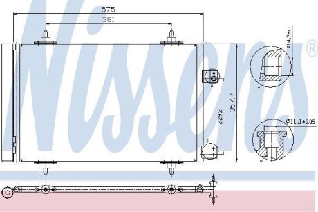 Радіатор кондиціонера NISSENS 940239