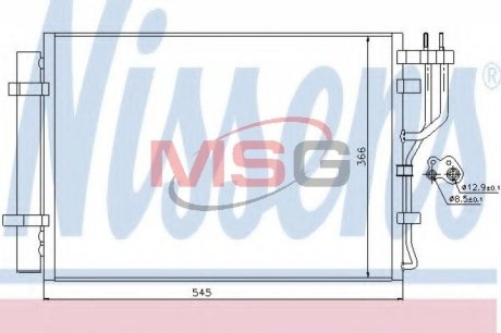 Конденсер кондиционера NISSENS 940251