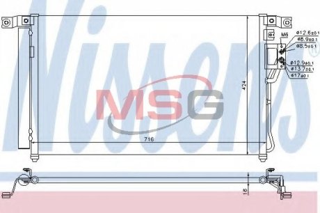 Конденсер кондиционера NISSENS 940278