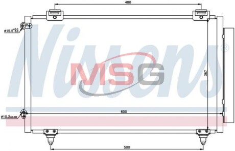 Радiатор кондицiонера NISSENS 940299