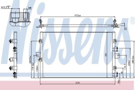 Конденсер кондиционера NISSENS 940307