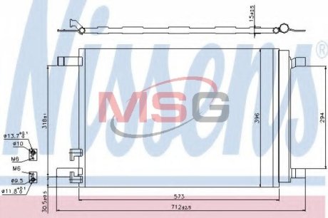 Радиатор кондиционера NISSENS 940319