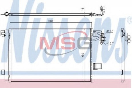 Конденсер кондиціонера NISSENS 940345