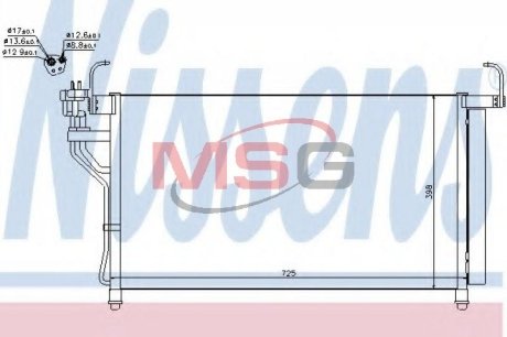 Конденсер кондиционера NISSENS 940350