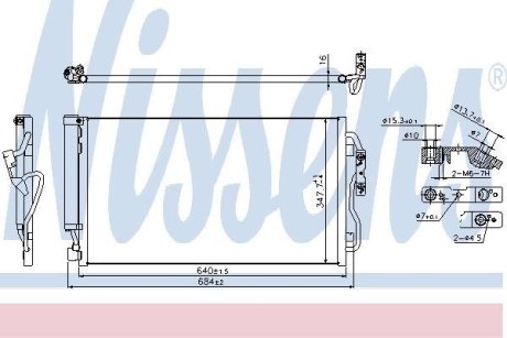 Радиатор кондиционера First Fit NISSENS 940357