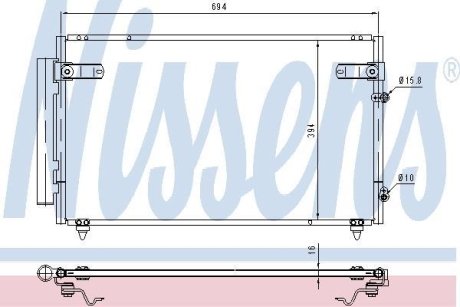 Конденсер кондиционера NISSENS 940368