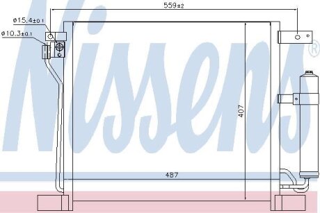 Радіатор кондиціонера NISSENS 940384
