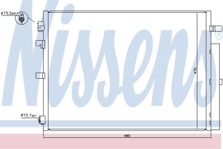 Радіатор кондиціонера NISSENS 940397