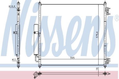 Конденсер кондиционера NISSENS 940408