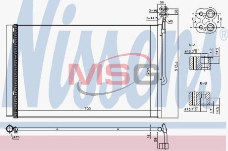 Радиатор кондиционера NISSENS 940415