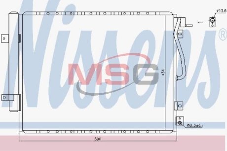 Радиатор кондиционера NISSENS 940436