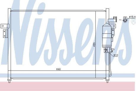 Радіатор кондиціонера NISSENS 940445