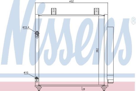 Радіатор кондиціонера NISSENS 940447