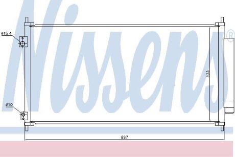 Радіатор кондиціонера NISSENS 940448
