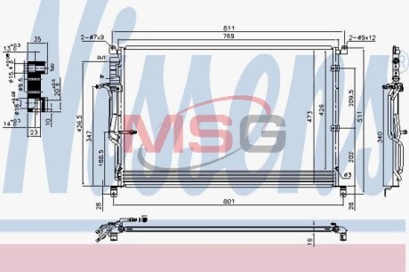 Конденсатор без хладогену NISSENS 940451