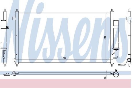 Радіатор кондиціонера NISSENS 940467