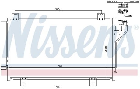 Радіатор кондиціонера NISSENS 940471