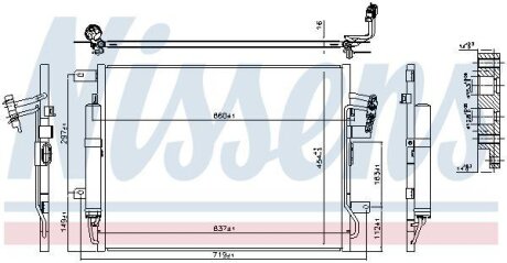 Радіатор кондиціонера NISSENS 940481