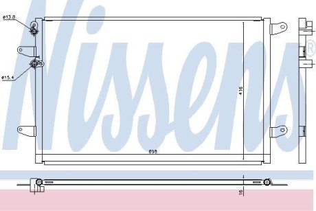 Радиатор кондиционера NISSENS 940491