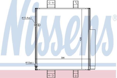 Радіатор кондиціонера NISSENS 940492
