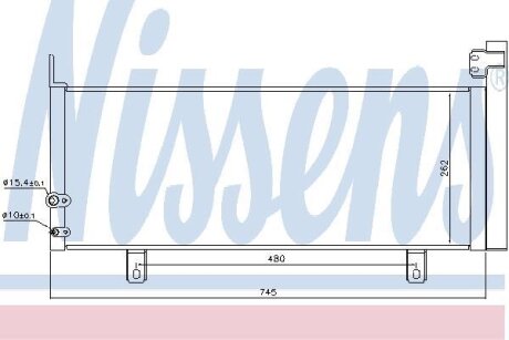 Радіатор кондиціонера NISSENS 940499