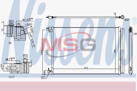 Конденсер кондиционера NISSENS 940519