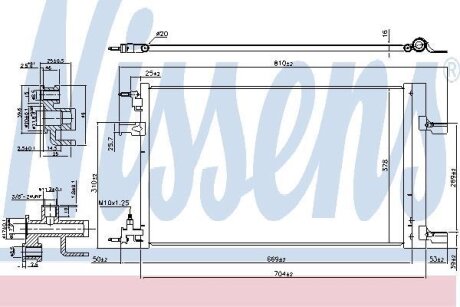 Радіатор кондиціонера NISSENS 940533