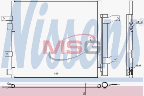 Конденсер кондиционера NISSENS 940536