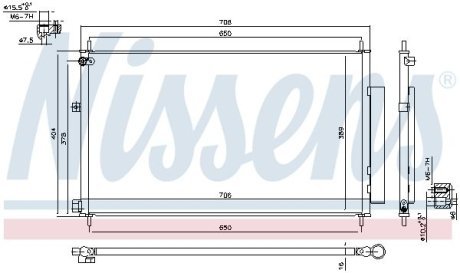 Конденсер кондиціонера NISSENS 940538