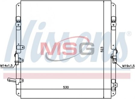 Радиатор кондиционера NISSENS 94053