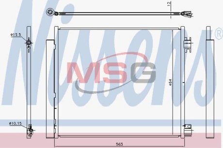 Конденсатор без хладогену NISSENS 940546