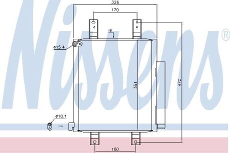 Радіатор кондиціонера NISSENS 940554