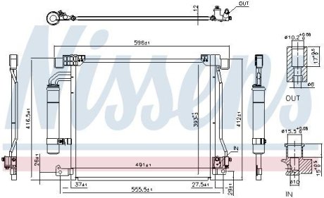 Конденсер кондиционера NISSENS 940555