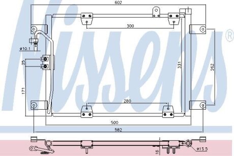 Радіатор кондиціонера NISSENS 940578
