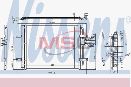 Конденсер кондиционера NISSENS 940584