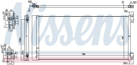 Радиатор кондиционера NISSENS 940596